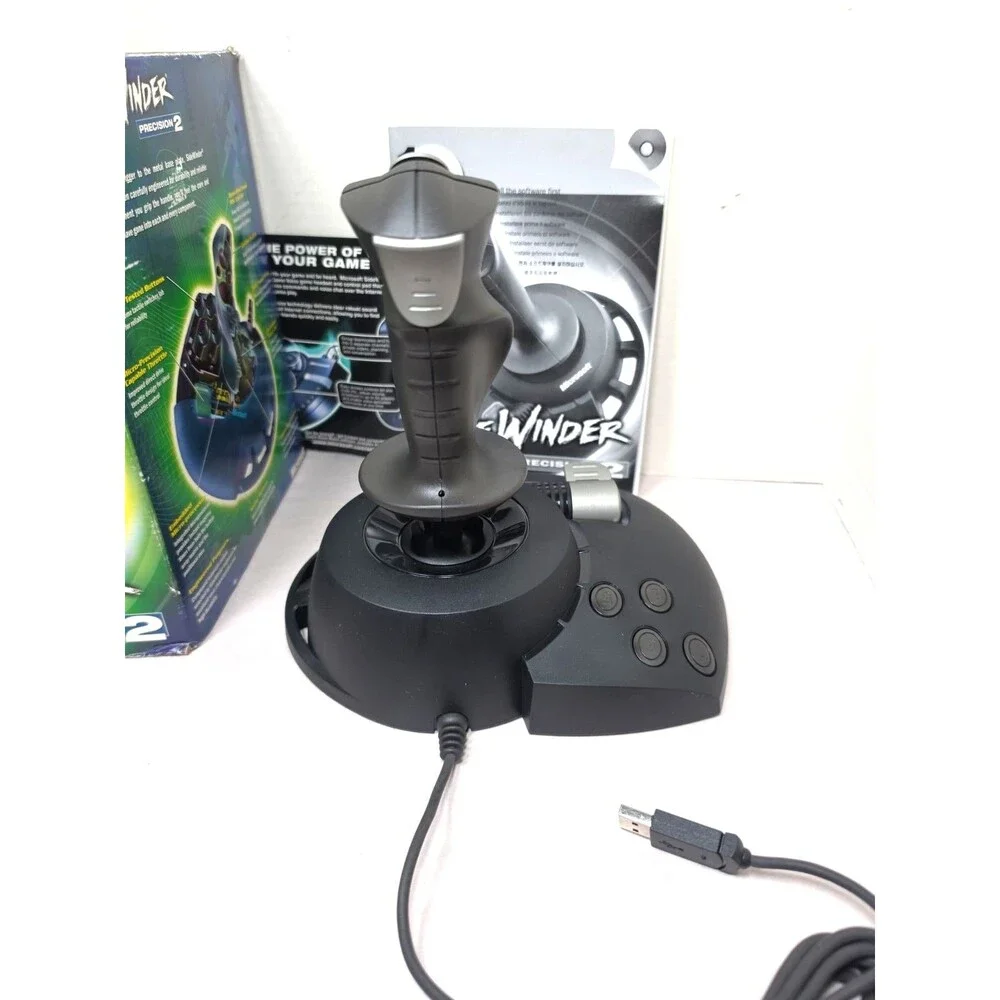 Microsoft SideWinder Precision 2 USB Joystick NOB CIB